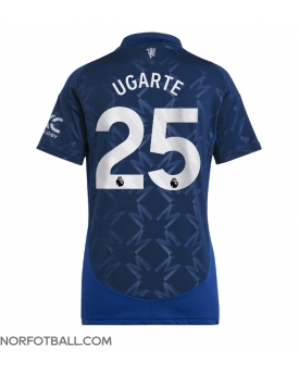 Billige Fotballdrakt Manchester United Manuel Ugarte #25 Replika Bortedrakt Dame 2024-25 Kortermet